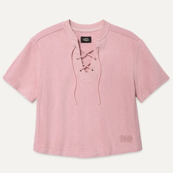 UGG Kiyah Mixed Short Sleeve Top - Picture 1 of 6